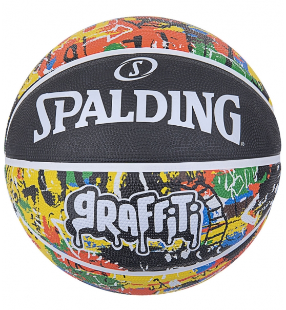 Spalding Μπάλα Basket Ss21 Spalding Rainbow Graffiti Sz7 Rubber Basketba 84-372Z1