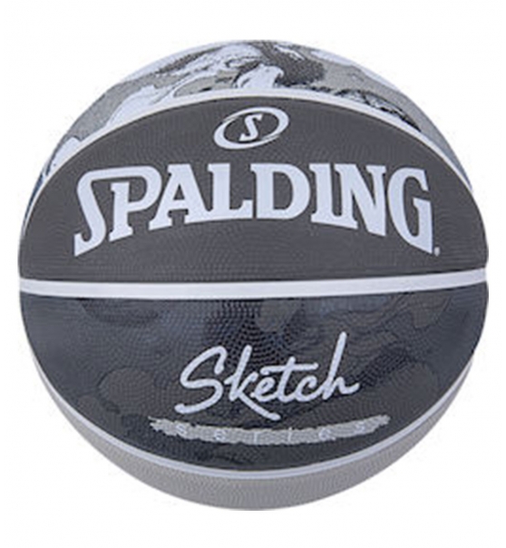 Spalding Μπάλα Basket Ss21 Spalding Sketch Jump Sz7 Rubber Basketball 84-382Z1
