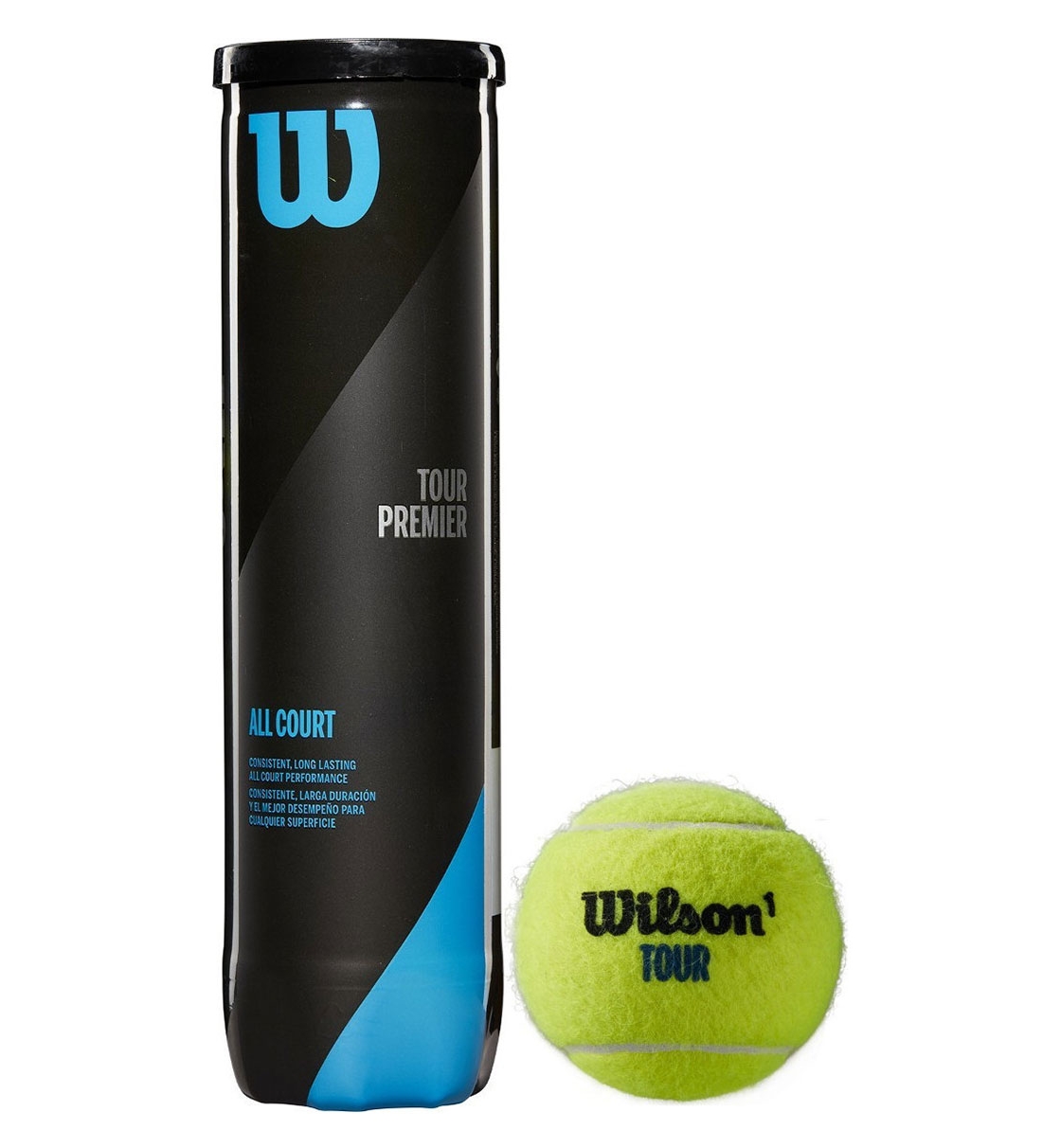Wilson Μπαλάκια Tennis Fw21 Tour Premier All Ct 4 Ball Can WRT119400