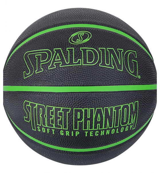 Spalding Fw21 Spalding Street Phantom Blk Green Sgt Sz7 Rubber Basketball