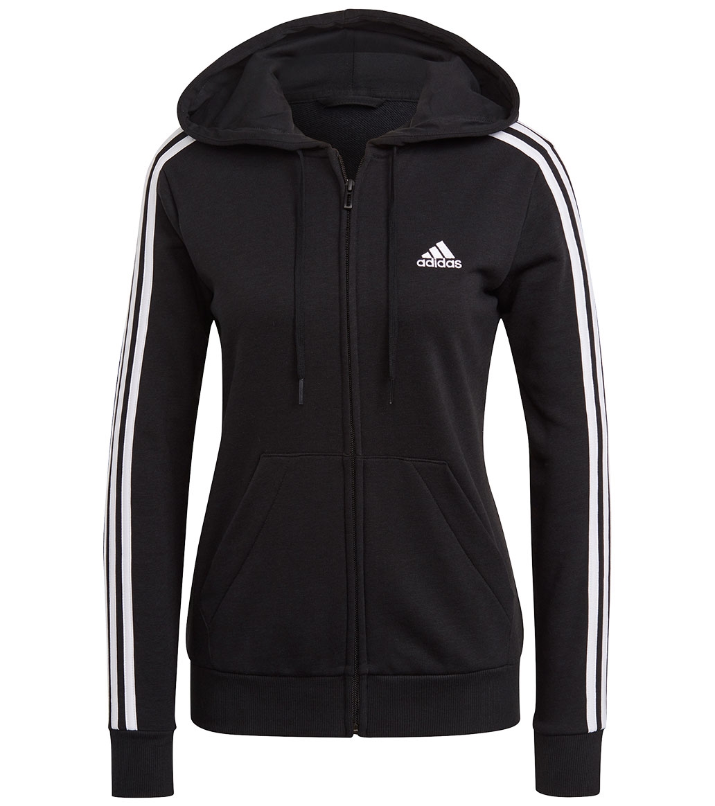 Adidas Fw22 Essentials French Terry 3-Stripes Full-Zip Hoodie Gl0792 ...
