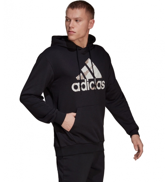 Adidas Fw21 Essentials Tiger Camo Hooded Sweatshirt