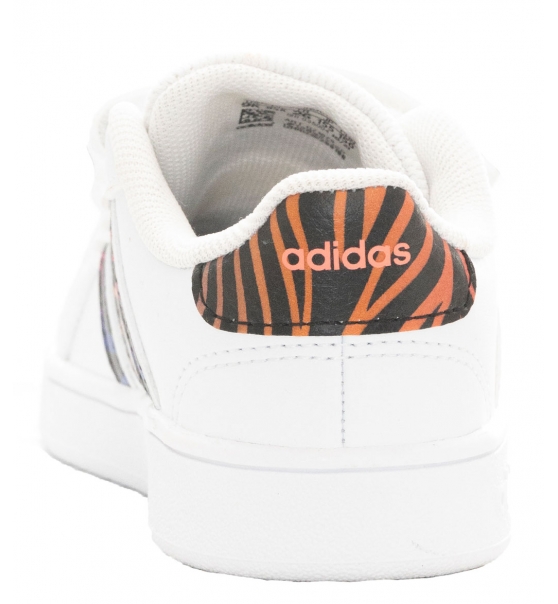 Adidas Ss22 Grand Court Tiger-Print Shoes