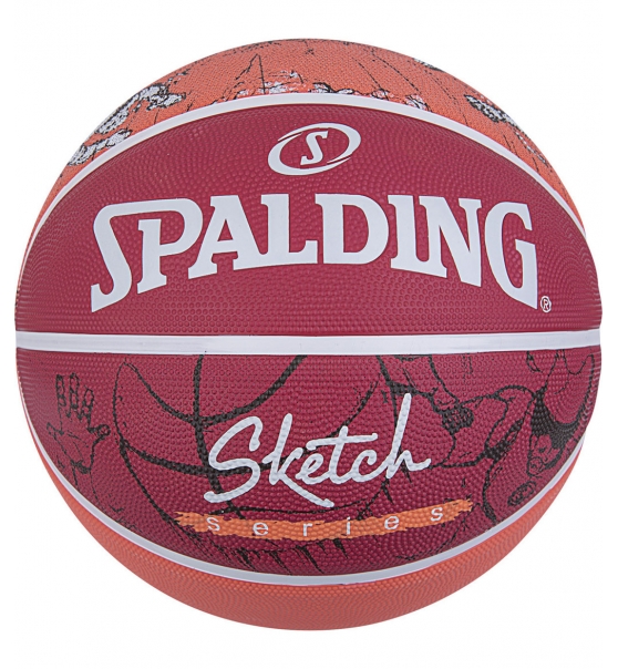 Spalding Μπάλα Basket Ss22 Spalding Sketch Dribble Sz7 Rubber Basketball 84-381Z1