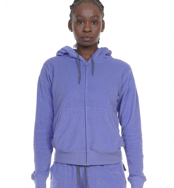 Body Action Ss22 Women'S Terry Hoodie Jacket