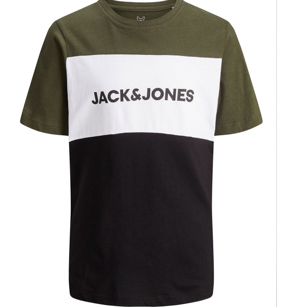 Jack & Jones Παιδική Κοντομάνικη Μπλούζα Ss22 Jjelogo Blocking Tee Ss Noos Jnr 12174282