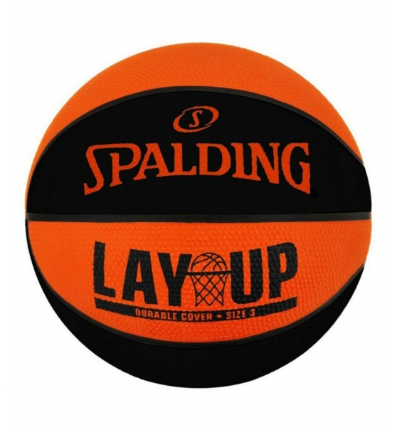 Spalding  Spalding Lay Up Orange Black Sz7 Rubber Basketball 84-548Z1