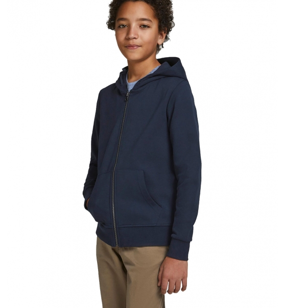 Jack & Jones Παιδική Ζακέτα Με Κουκούλα Fw22 Jjebasic Sweat Zip Hood Noos Jnr 12182519