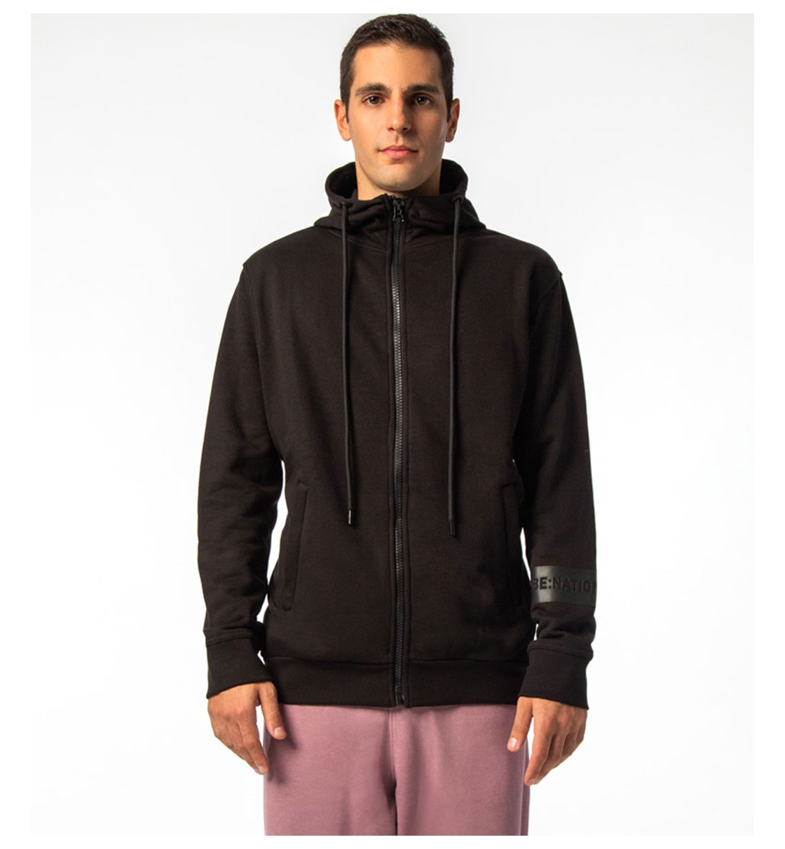 Be:Nation Fw22 Full Zip Hood And Side Zip Pockets 07302201