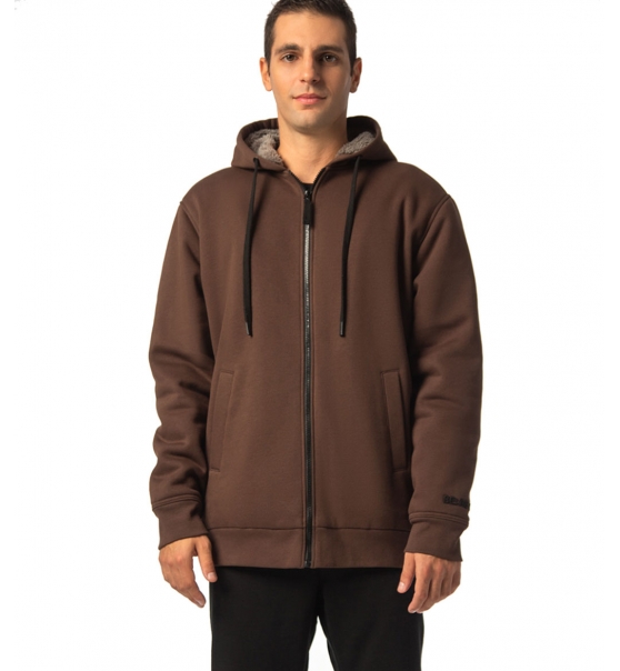 Be:Nation Fw22 Full Zip Hood With Sherpa Lining 07302203