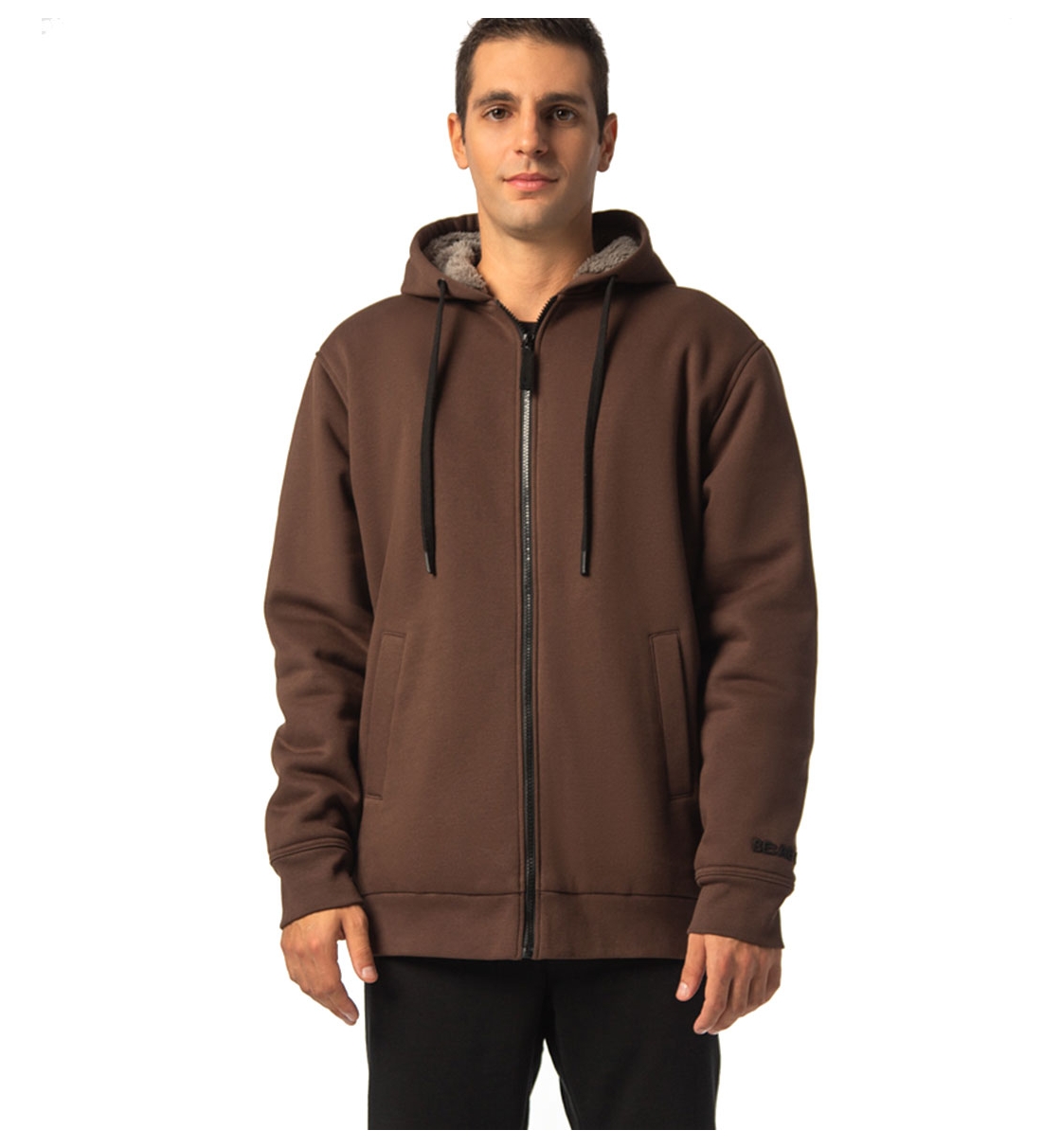 Be:Nation Fw22 Full Zip Hood With Sherpa Lining 07302203