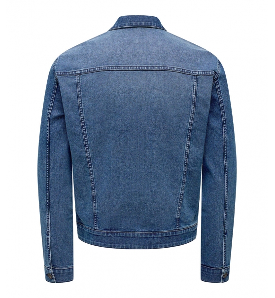 Only & Sons Fw22 Onscoin Mid. Blue 4333 Jacket Noos 22024333