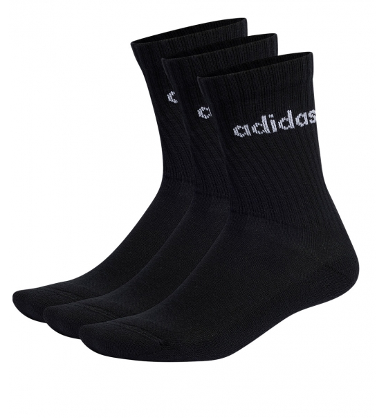 adidas Αθλητικές Κάλτσες Κοντές  Linear Crew Cushioned Socks 3 Pairs Ic1301
