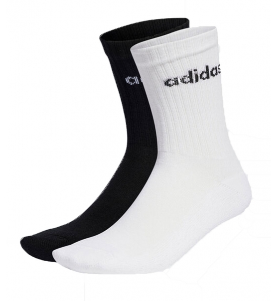 adidas Αθλητικές Κάλτσες Κοντές  Linear Crew Cushioned Socks 3 Pairs Ic1302