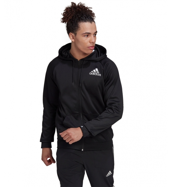 Adidas Fw22 Aeroready Game And Go Small Logo Full-Zip Hoodie Hl2184