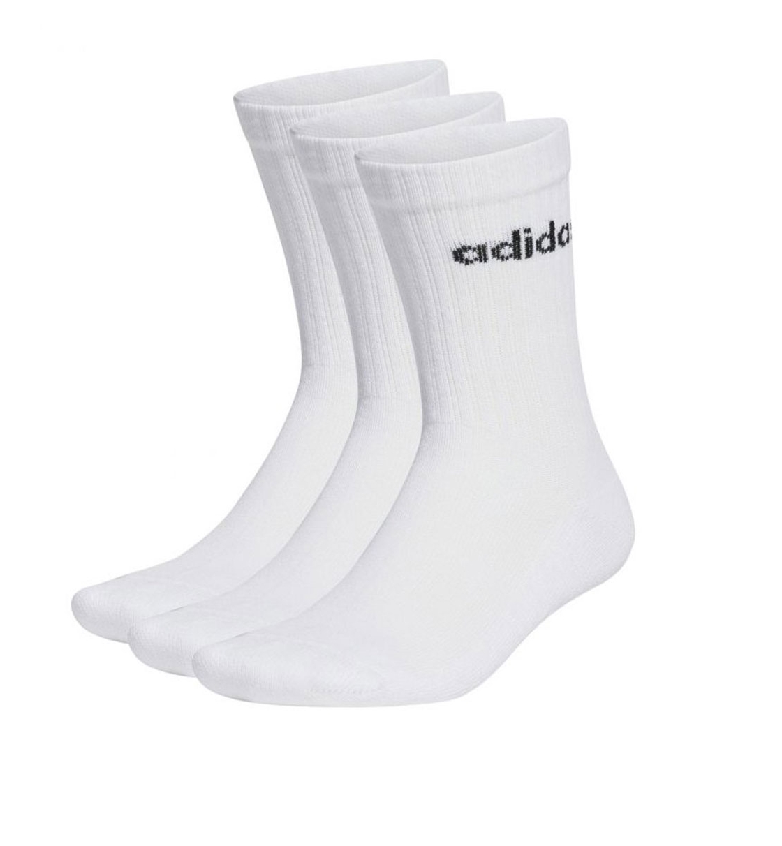 adidas Αθλητικές Κάλτσες Κοντές  Linear Crew Cushioned Socks 3 Pairs Ht3455