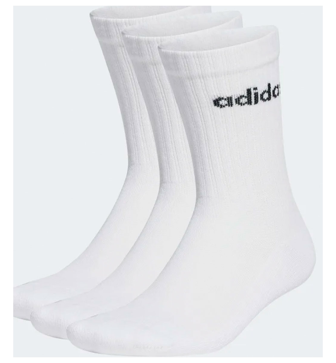 Adidas Linear Crew Cushioned Socks 3 Pairs Ht3455 - OHmyTAGS.com