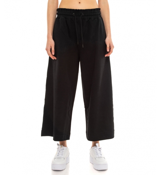 Be:Nation Ss23 Cotton/Elastan Terry Cropped Wide Leg Pant 02112303