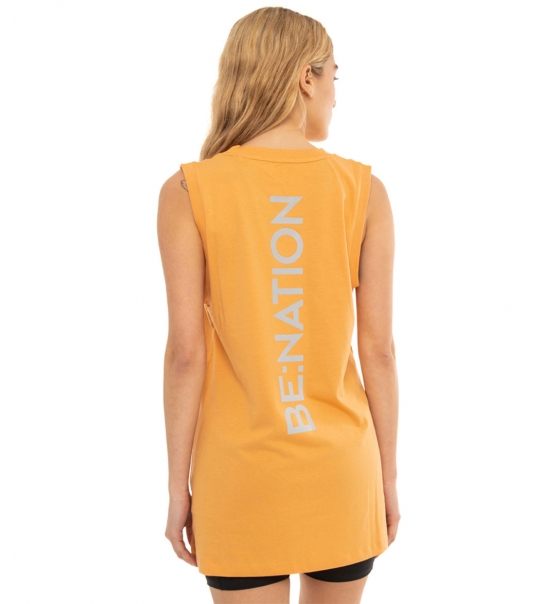 Be:Nation Γυναικεία Αμάνικη Μπλούζα Ss23 Sleeveless With Reflective Print 04112303