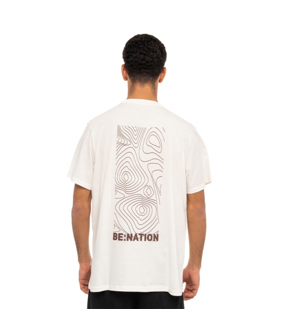 Be:Nation Ss23 Oversized Geo Map S/S Tee 05312308