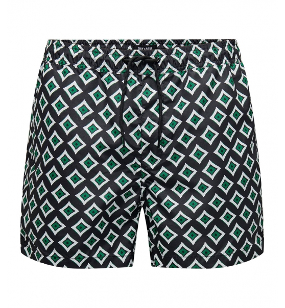 Only & Sons Ss23 Onsted Life Short Swim Retro Aop 22026146