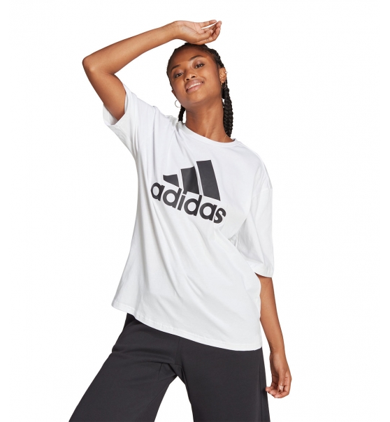 adidas Γυναικεία Κοντομάνικη Μπλούζα Ss23 Essentials Big Logo Boyfriend T-Shirt Hr4930