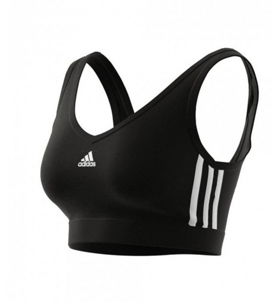 Adidas Ss23 Essentials 3-Stripes Crop Top With Removable Pads Gs1343