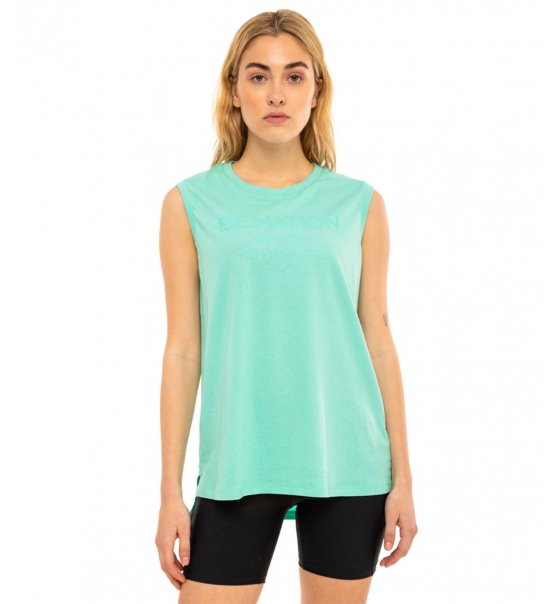 Be:Nation Γυναικεία Αμάνικη Μπλούζα Ss22 Essentials Sleeveless Tee 04112302