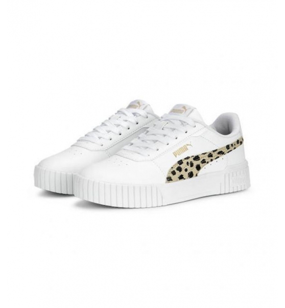 Puma Εφηβικό Παπούτσι Μόδας Ss23 Carina 2.0 Animal Jr Puma White 392024