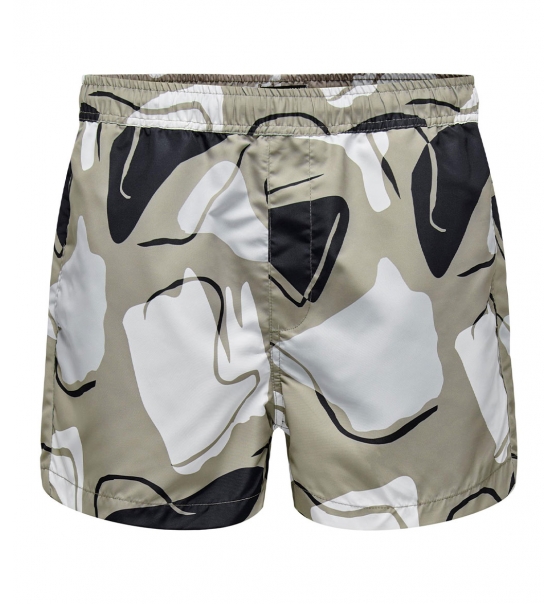 Only & Sons Ss22 Onstodd Swim Shortest Abstract Aop 6142 22026142