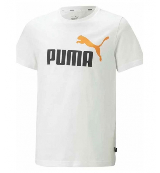 Puma Παιδική Κοντομάνικη Μπλούζα Ss22 Ess+ 2 Col Logo Tee B 586985