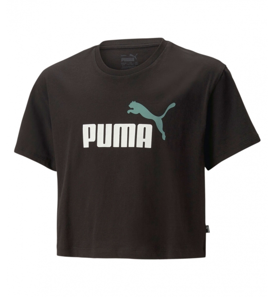 Puma Παιδική Κοντομάνικη Μπλούζα Ss22 Girls Logo Cropped Tee 845346