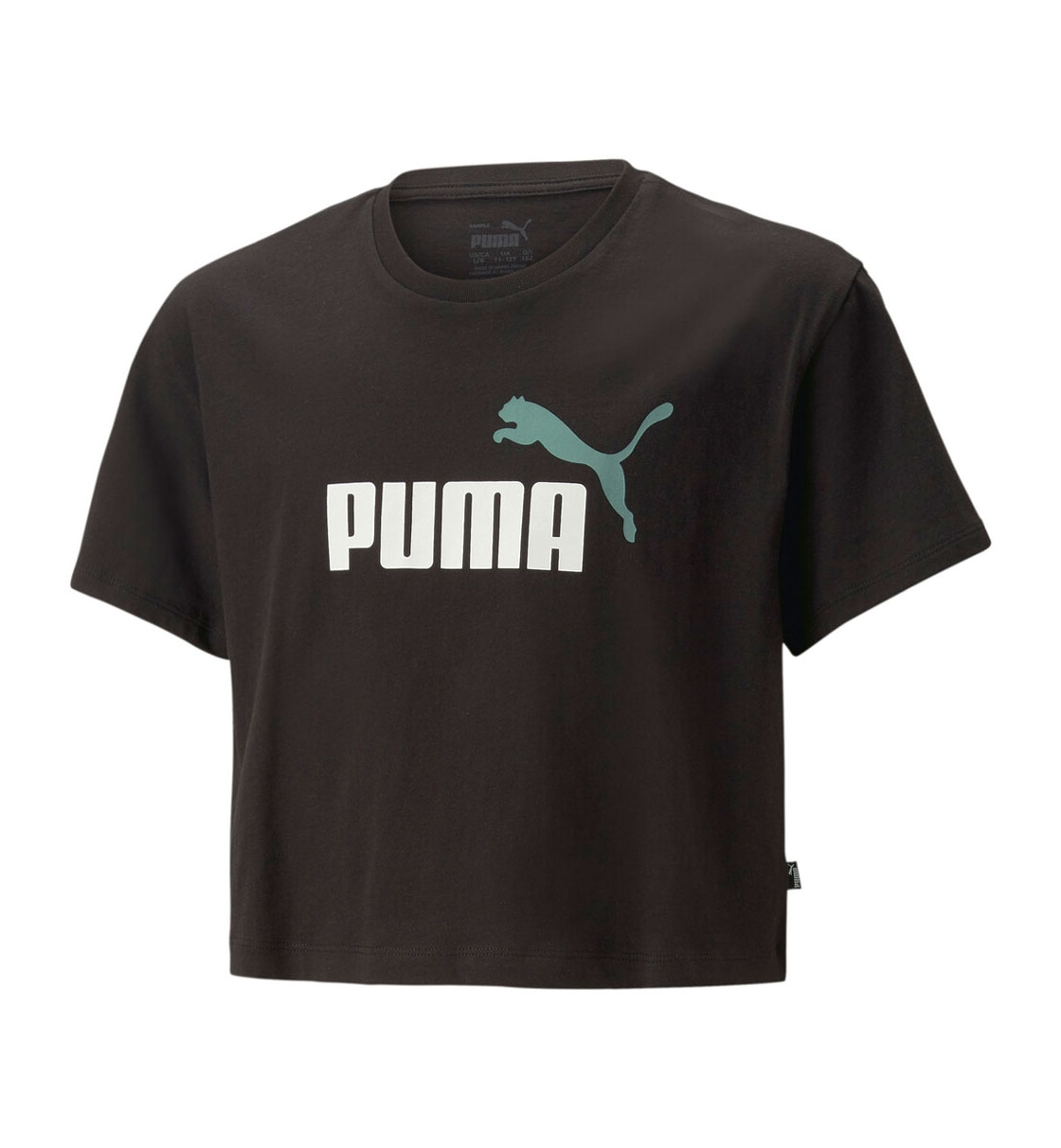 Puma Ss22 Girls Logo Cropped Tee 845346