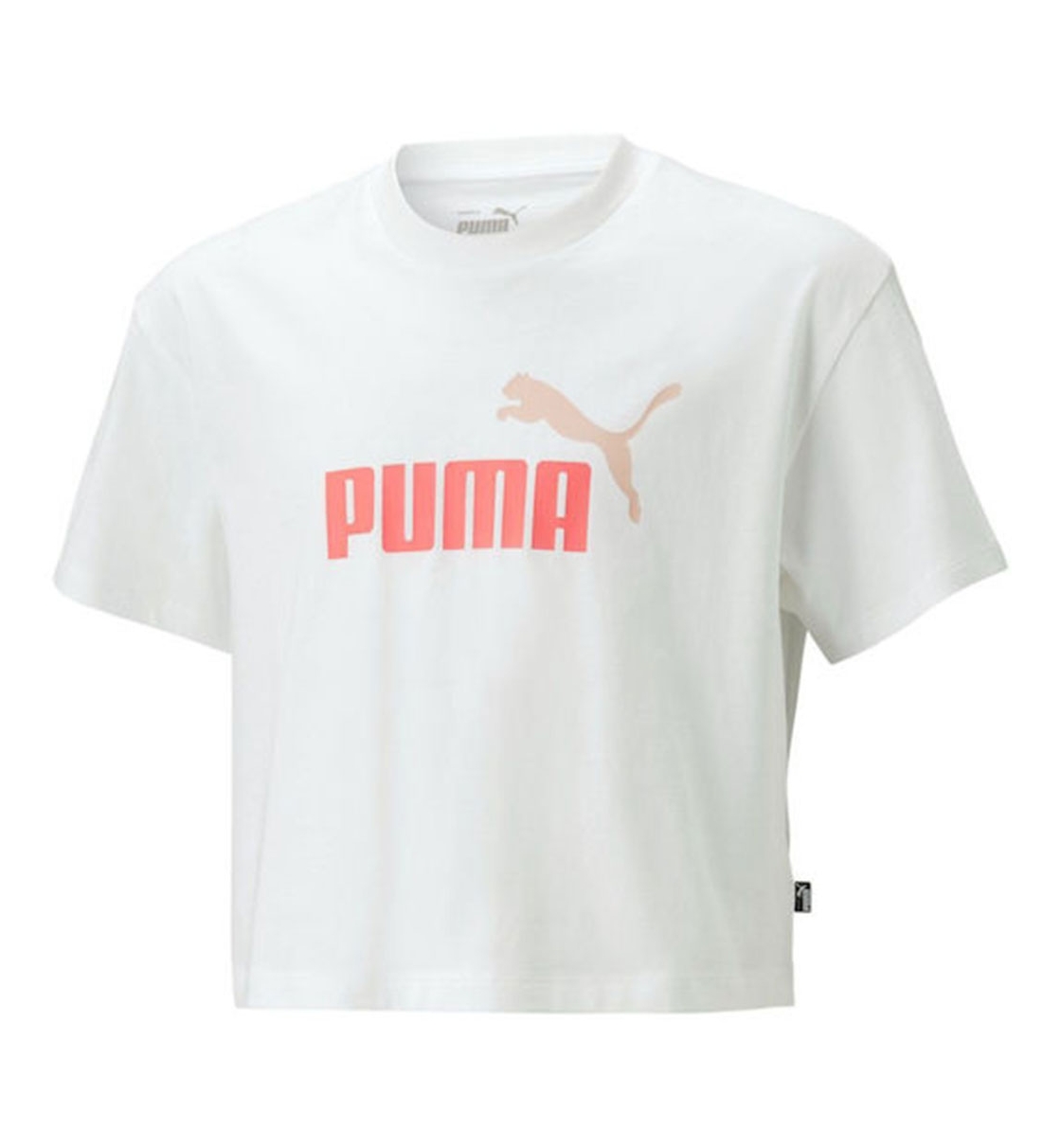 Puma Παιδική Κοντομάνικη Μπλούζα Ss22 Girls Logo Cropped Tee 845346