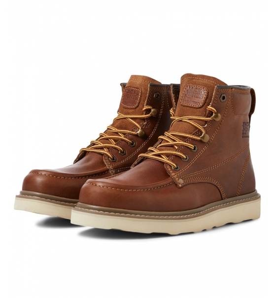 Jack & Jones Ανδρικό Μποτάκι Μόδας Fw22 Jfwaldgate Moc Leather Boot Sn 12240443