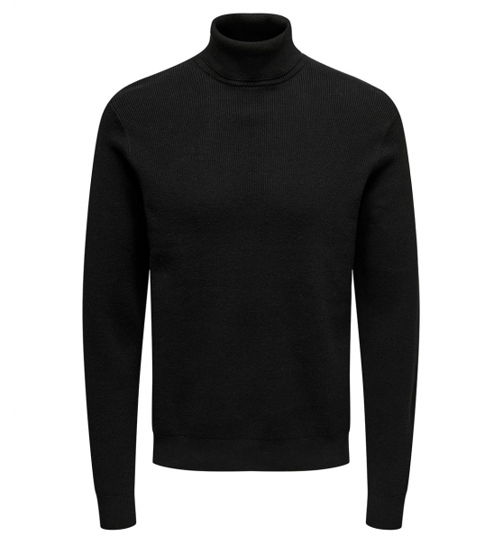 Only & Sons Fw22 Ανδρικό Πουλόβερ Onsphil Reg 12 Struc Roll Neck Knit Noos 22023202