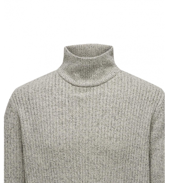 Only & Sons Fw22 Ανδρικό Πουλόβερ Onsmalaki Reg 7 High Neck Knit 22027148