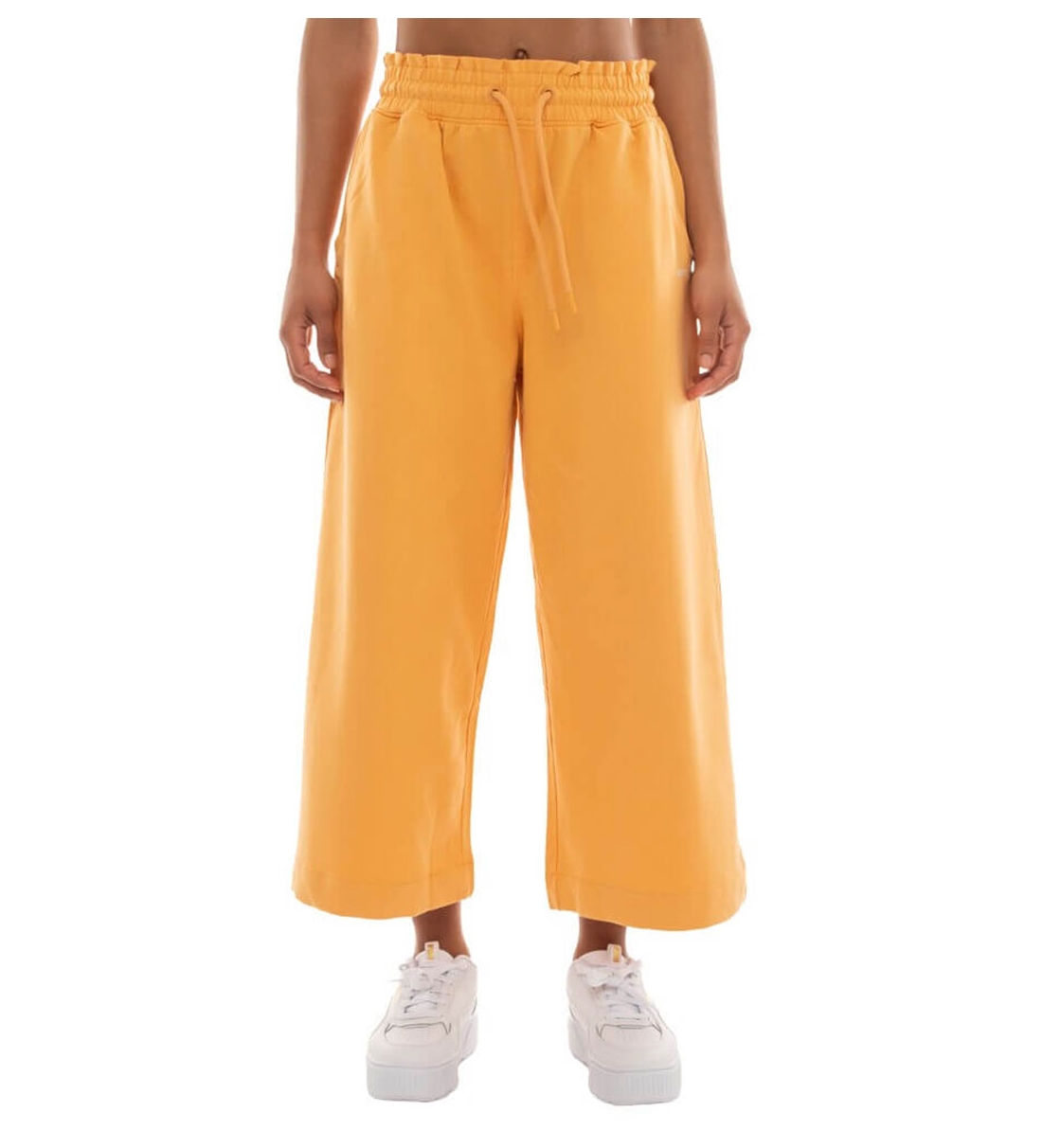 Be:Nation Ss23 Cotton/Elastan Terry Cropped Wide Leg Pant 02112303