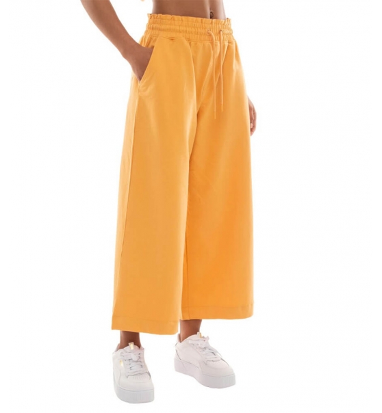 Be:Nation Ss23 Cotton/Elastan Terry Cropped Wide Leg Pant 02112303