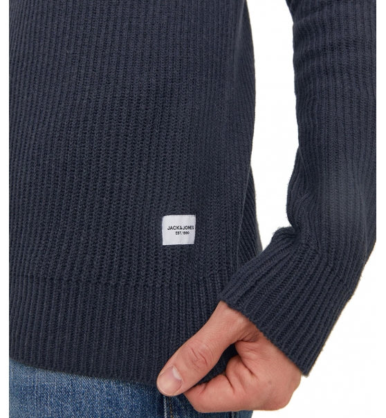 Jack & Jones Ανδρικό Πουλόβερ Fw22 Jjpannel Knit Half Zip Aw23 12236308