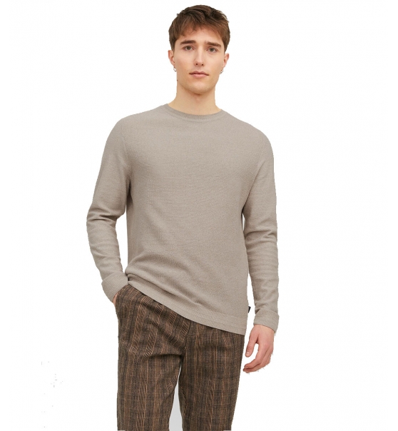 Jack & Jones Ανδρική Μακρυμάνικη Μπλούζα Fw22 Jprblaanderson Knit Structure Crew Neck 12240