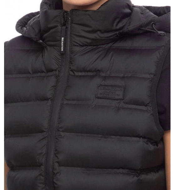 Be:Nation Ανδρικό Αθλητικό Μπουφάν Αμάνικο Fw22 Essential Puffer Vest With Detachable Hood 08102304