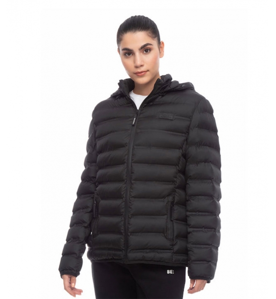 Be:Nation Fw22 Essentials Puffer Jacket With Detachable Hood 08102305