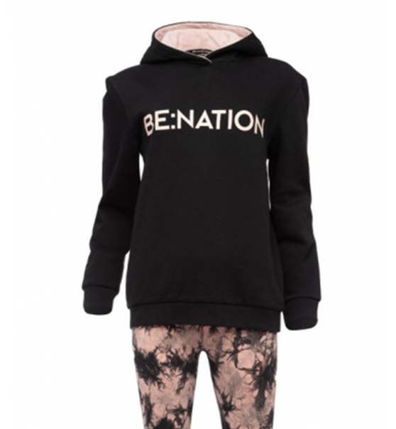 Be:Nation Fw22 Girls Oversize Hoodie_Tie Dye Leggings Set 10202302