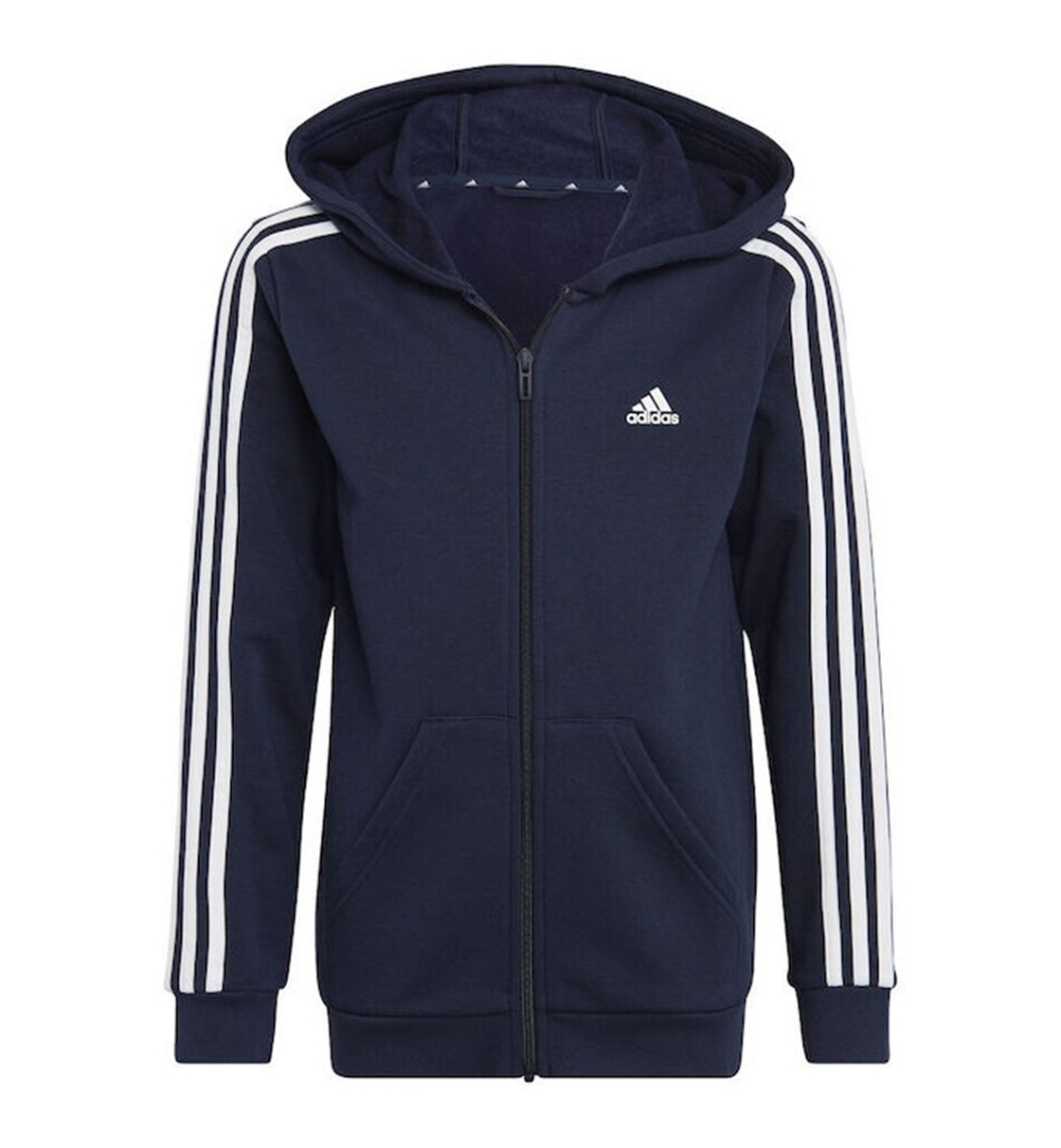 adidas Παιδική Ζακέτα Με Κουκούλα Fw22 U 3S Fl Fz Hood Ic0600