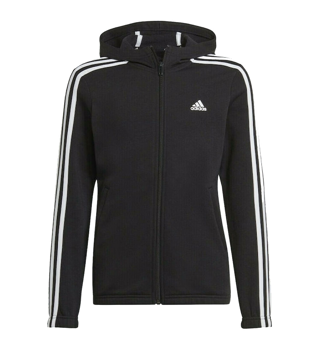 Adidas Fw21 Girls Essentials 3S Fleece Full-Zip GS2195