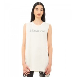Be:Nation Γυναικεία Αμάνικη Μπλούζα Ss23 Women Loose & Long Sleeveless Top 04112402