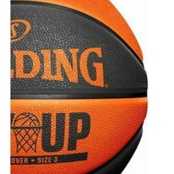 Spalding Μπάλα Basket Spalding Lay Up Orange/Black Sz3 Rubber Basketball 84-366Z1