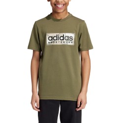 adidas Παιδική Κοντομάνικη Μπλούζα Ss23 B Camo Lin T Ix5234