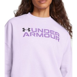 Under Armour Γυναικείο Φούτερ Fw23 Rival Fleece Wordmarkos Crew 1386513